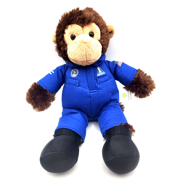 NASA Space Monkey Smithsonian Institution Plush 14" Brown Stuffed Animal - Picture 1 of 11